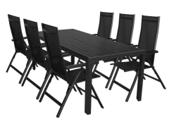Hagebord Havanna 205 x 90 cm i alu/nonwood - Sunlife®
