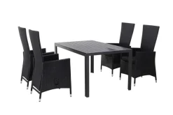 Hagebord Havanna 150 x 90 cm i alu/nonwood - Sunlife®
