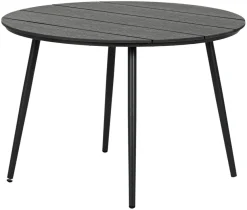 Hagebord Madrid svart Ø110 cm - Sunlife®