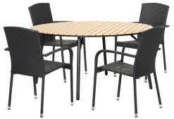 Hagebord Nebraska stål/nonwood Ø150 cm - Sunlife®