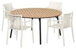 Hagebord Nebraska stål/nonwood Ø150 cm - Sunlife®