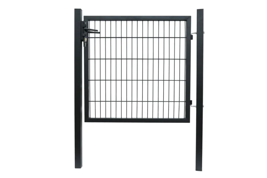 Hageport metall svart 100 x 100 cm