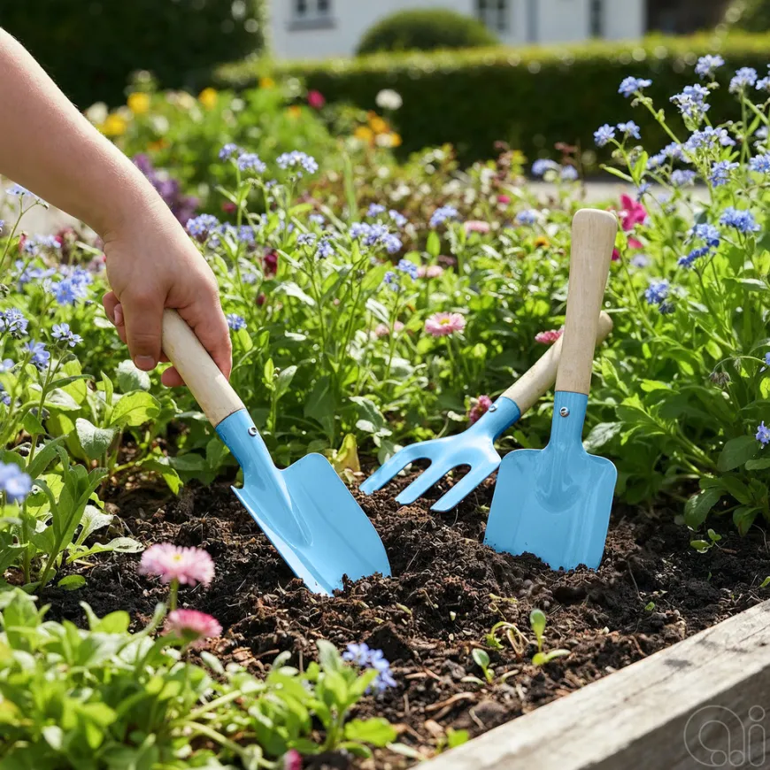 Hageredskaper til barn 3-pk. blå – Garden®