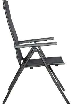 Hagestol Kingston 6 posisjoner svart - Sunlife®