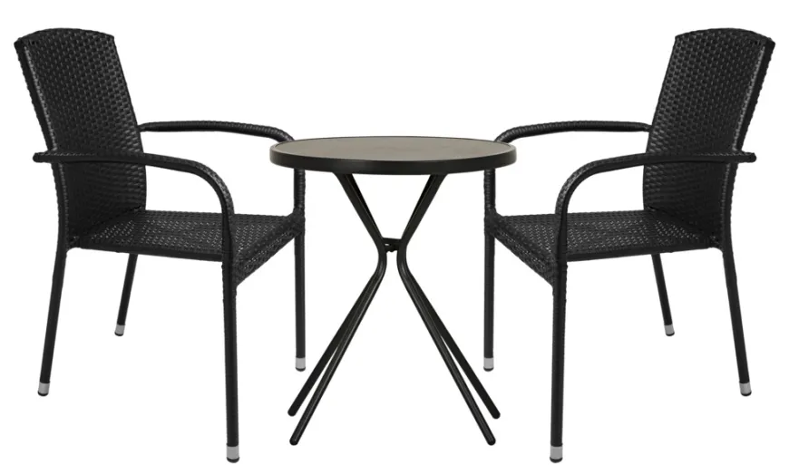 Hagestol Lissabon rotting/metall svart - Sunlife®