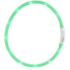 Halsbånd med LED grønn 20-60 cm