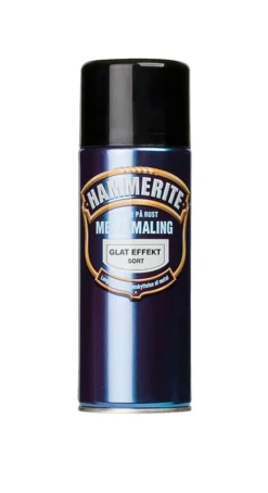 Hammerite metallmaling glatt svart 400 ml