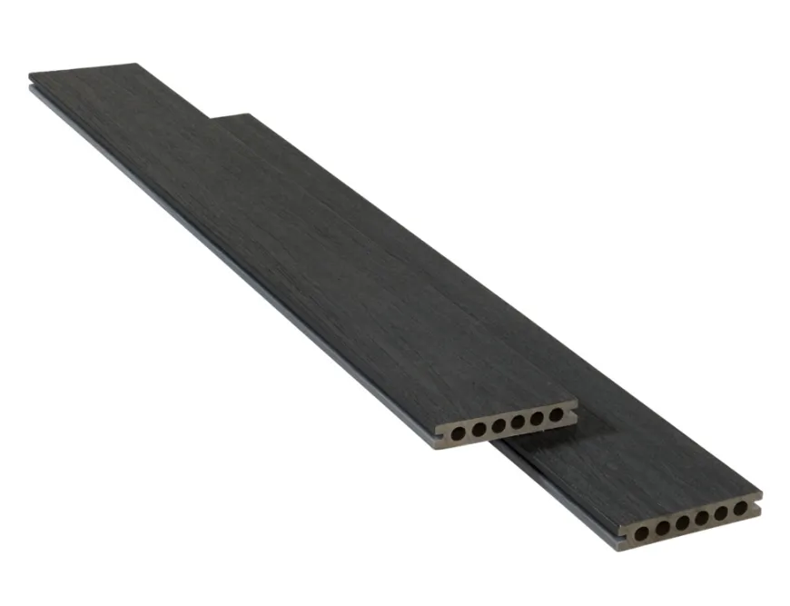 Heimdal terrassebord kompositt svart/grå 22x130x4000 mm