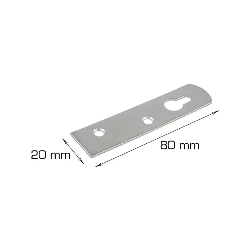 Hektebeslag 80 x 20 mm - 4 stk.