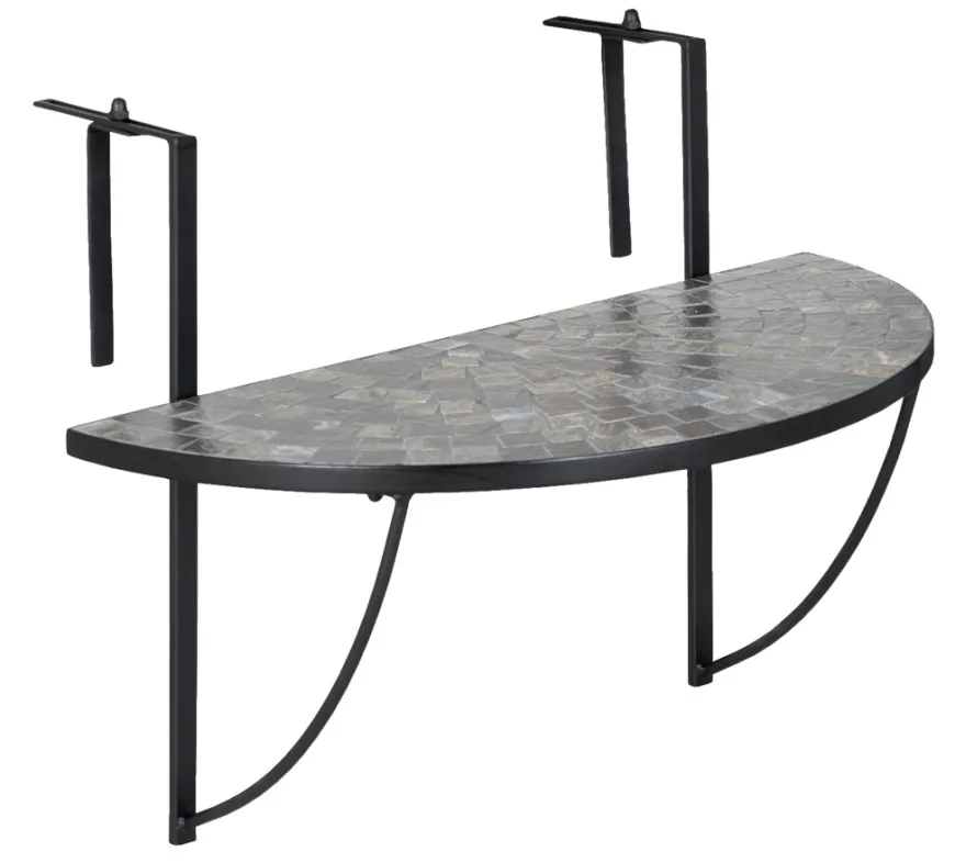 Hengende balkongbord Rom mosaikk 70 x 36 cm - Sunlife®