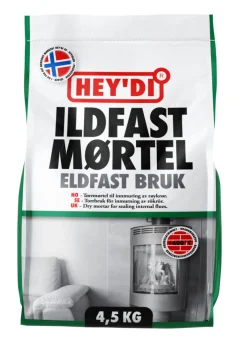 Hey'di Ildfast mørtel 4,5 kg