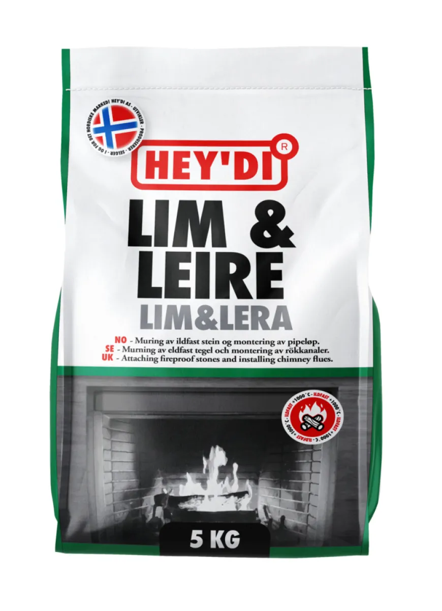 Hey'di Lim & Leire tørrmørtel 5 kg