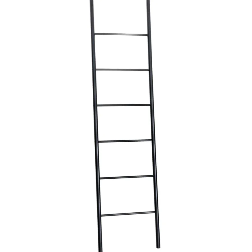 Håndkleholder bambus svart 180 x 45 cm