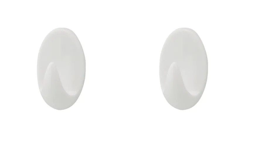 Håndklekrok oval plast large 2 stk. - Target