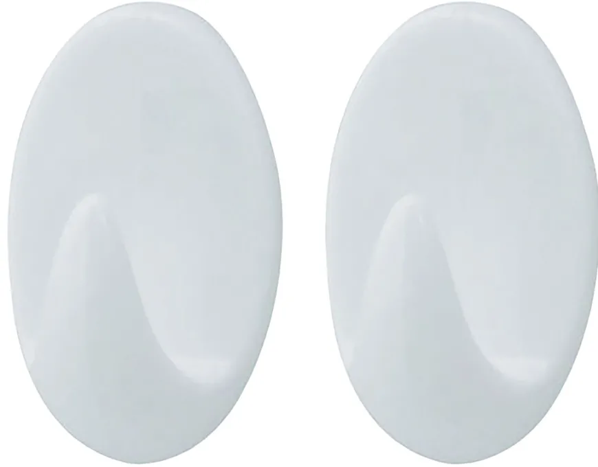 Håndklekrok oval plast medium 2 stk. - Target