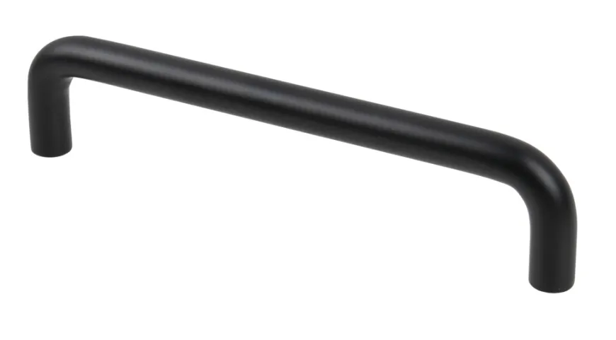 Håndtak U-form 96 mm svart 2 stk.