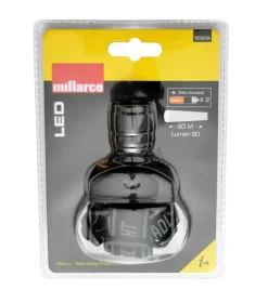 Hodelykt LED svart