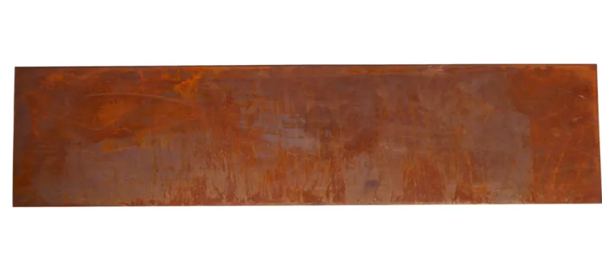 HORTUS bedkant i cortenstål med bukket kant H:24 x L:100 cm