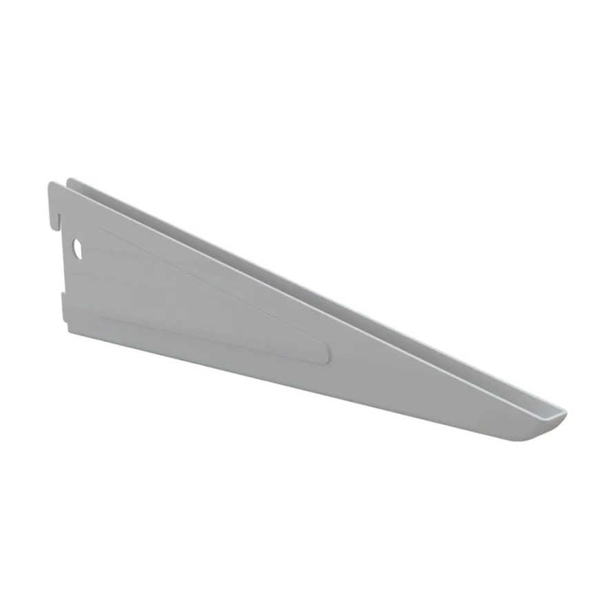 Hylleknekt til veggskinne 370 mm hvit - Integri