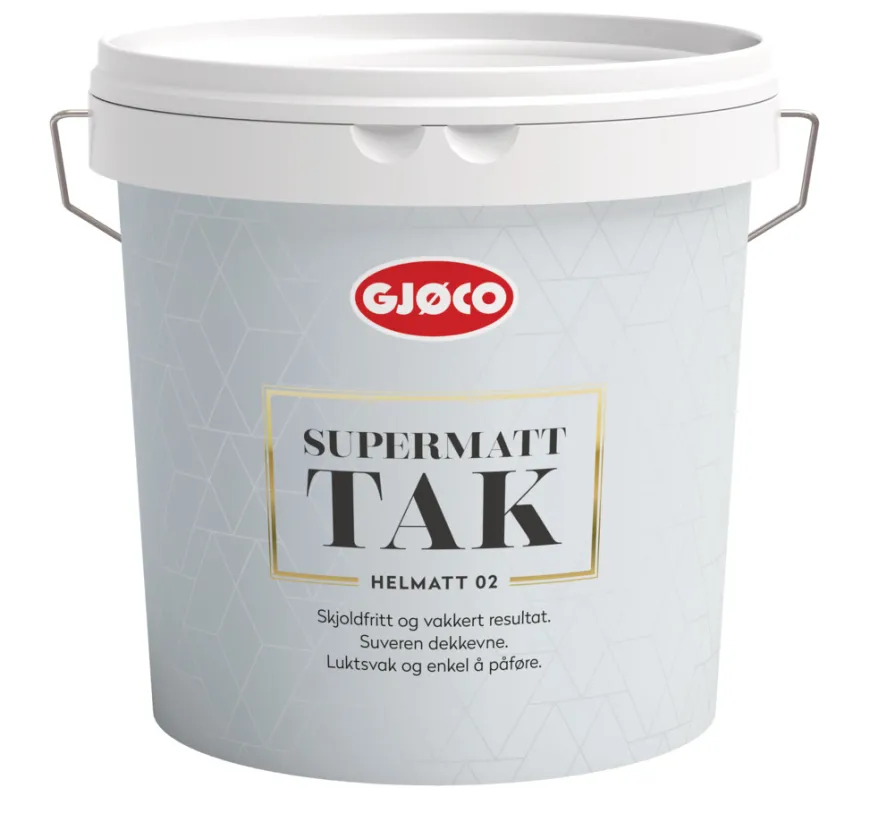 Interiør 02 hvit base 2,7 liter tak - Gjøco