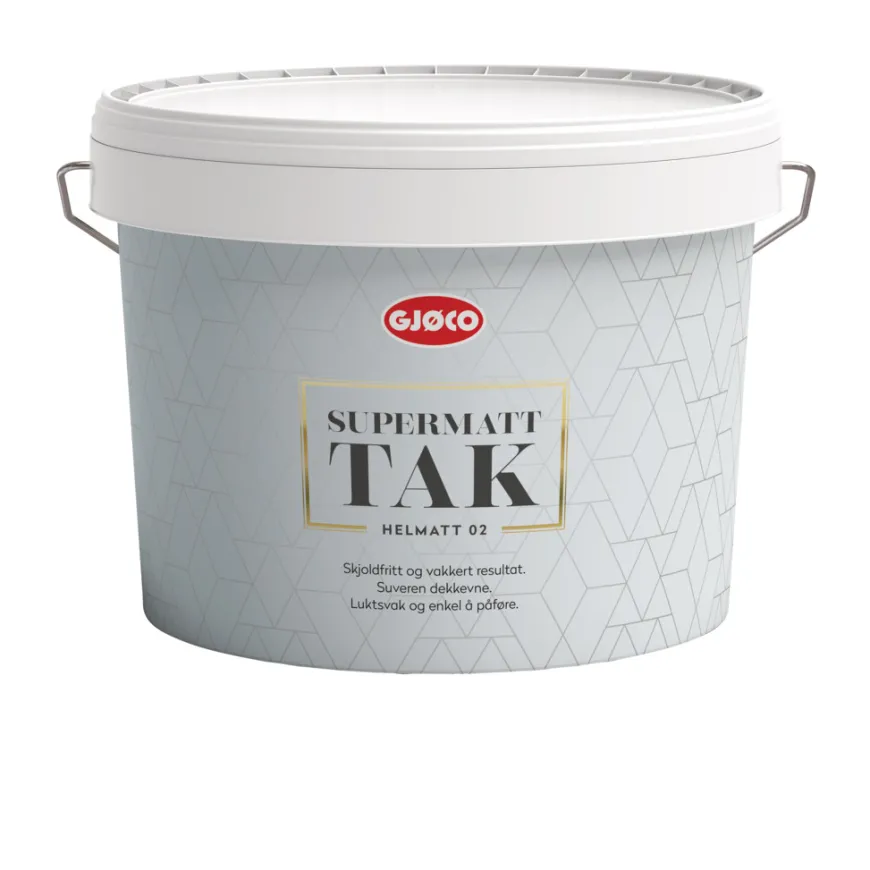 Interiør 02 hvit base 9 liter tak - Gjøco