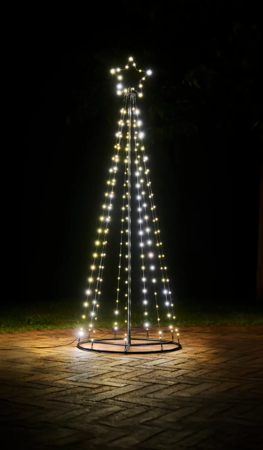 Juletre Flex m/stjerne 192 LED H180 cm