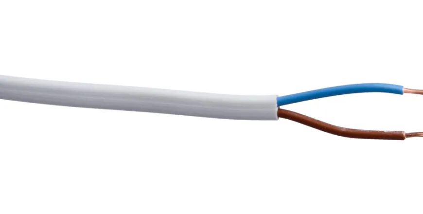 Kabel flat 2x0,75mm² 5 meter med jord