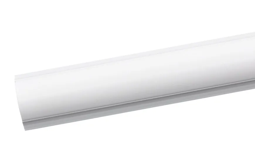 Kabelkanal buet - 2 meter hvit