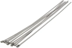 Kabelstrips 360 mm rustfritt stål 10 stk.
