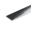 Kantlist flat sølv - 2 x 15 mm x 1 meter