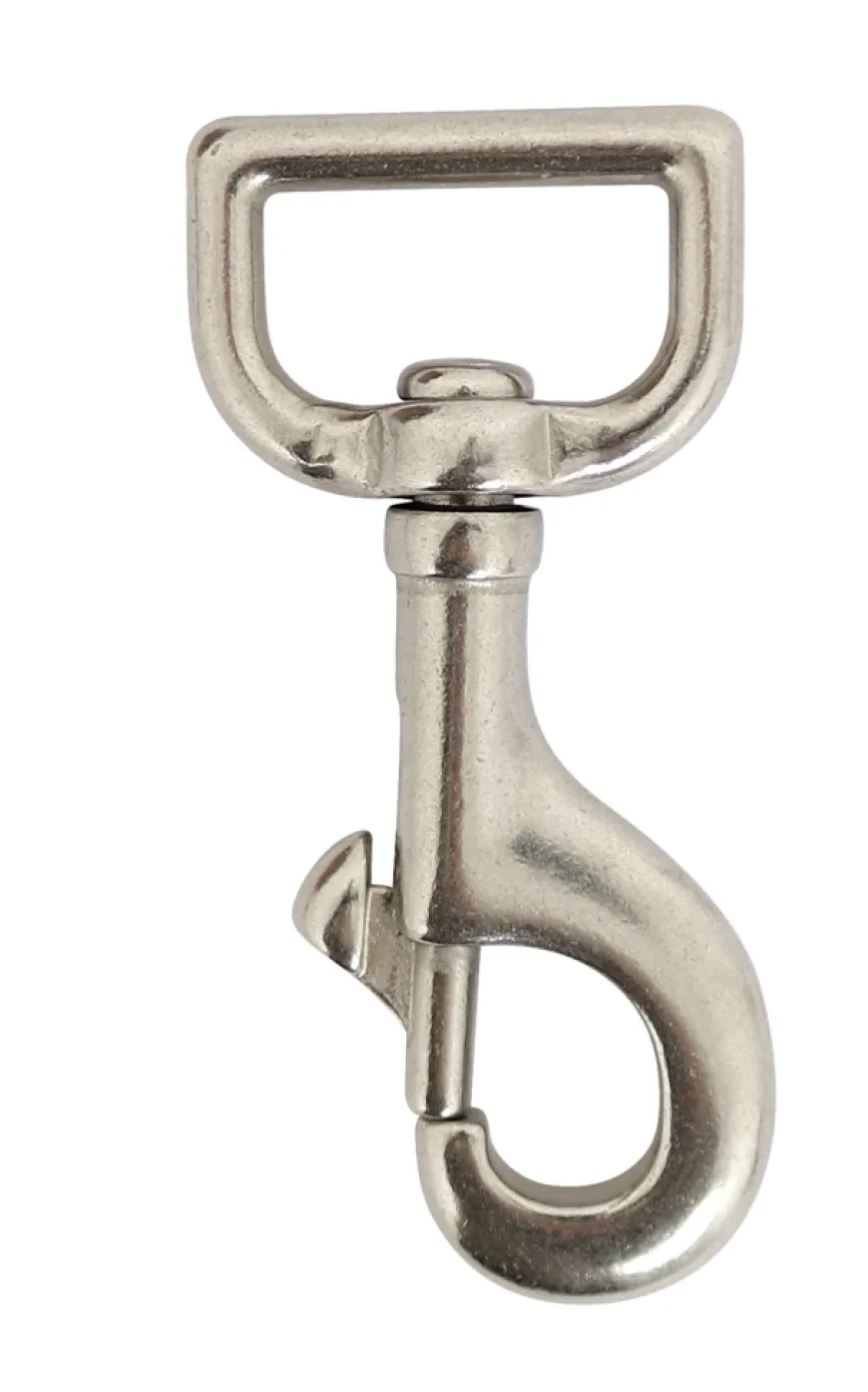 Karabinkrok 80 mm rustfritt stål