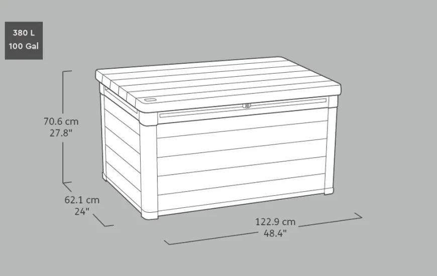 Keter putekasse Denali - 380 liter