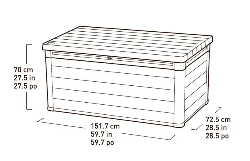 Keter putekasse Denali - 570 liter