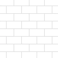 Kitchenline Kjøkkenplate White Brick 610 x 610 mm