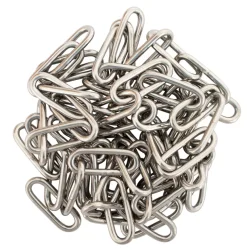 Kjetting langlenket rustfritt stål Ø3 mm x 2 meter