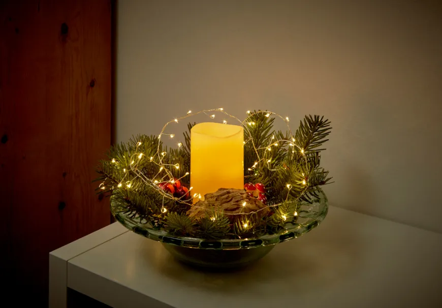Klyngelyslenke 72 LED - L: 30 cm