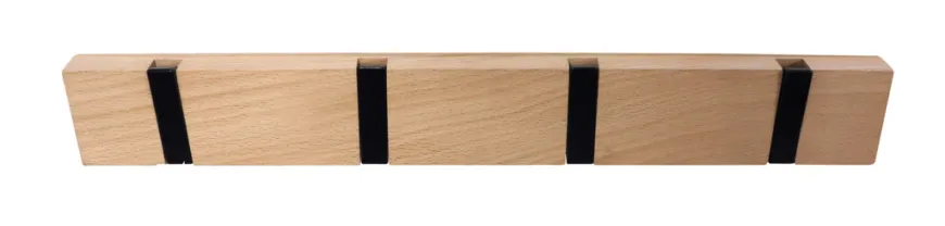 Knaggrekke Flex lys eik 4 kroker 40 cm