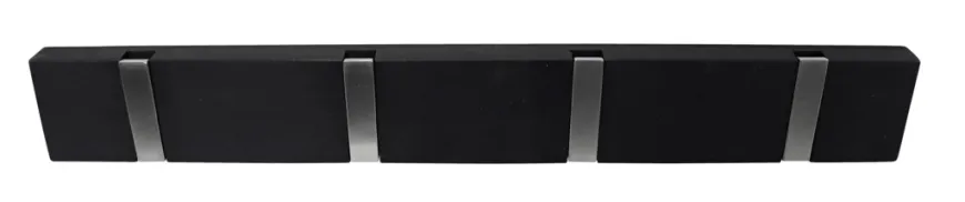 Knaggrekke Flex svart eik 4 kroker 40 cm