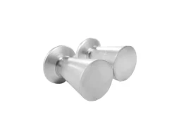 Knott trapez 13 mm matt krom - 2 stk.