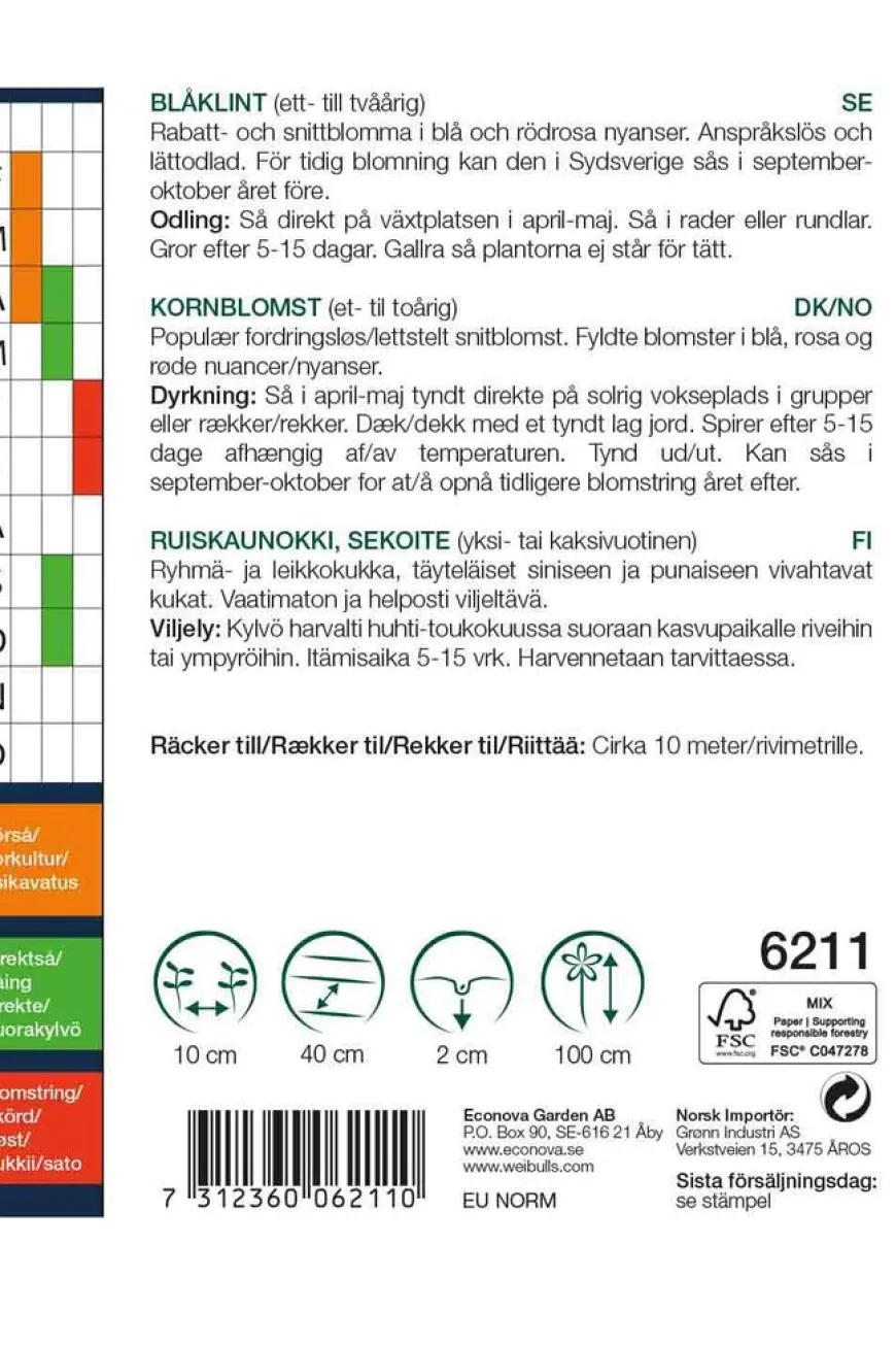 Kornblomst 'Mix'