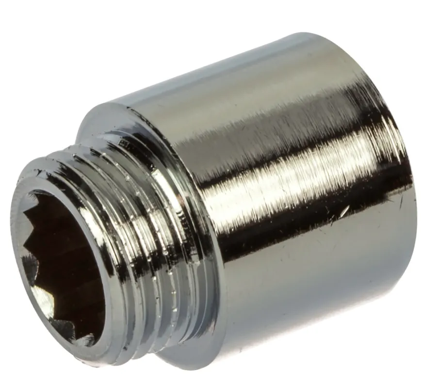 Kranforlenger 1/2" x 20 mm krom