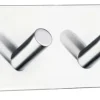 Kroklist m/4 kroker selvklebende - krom