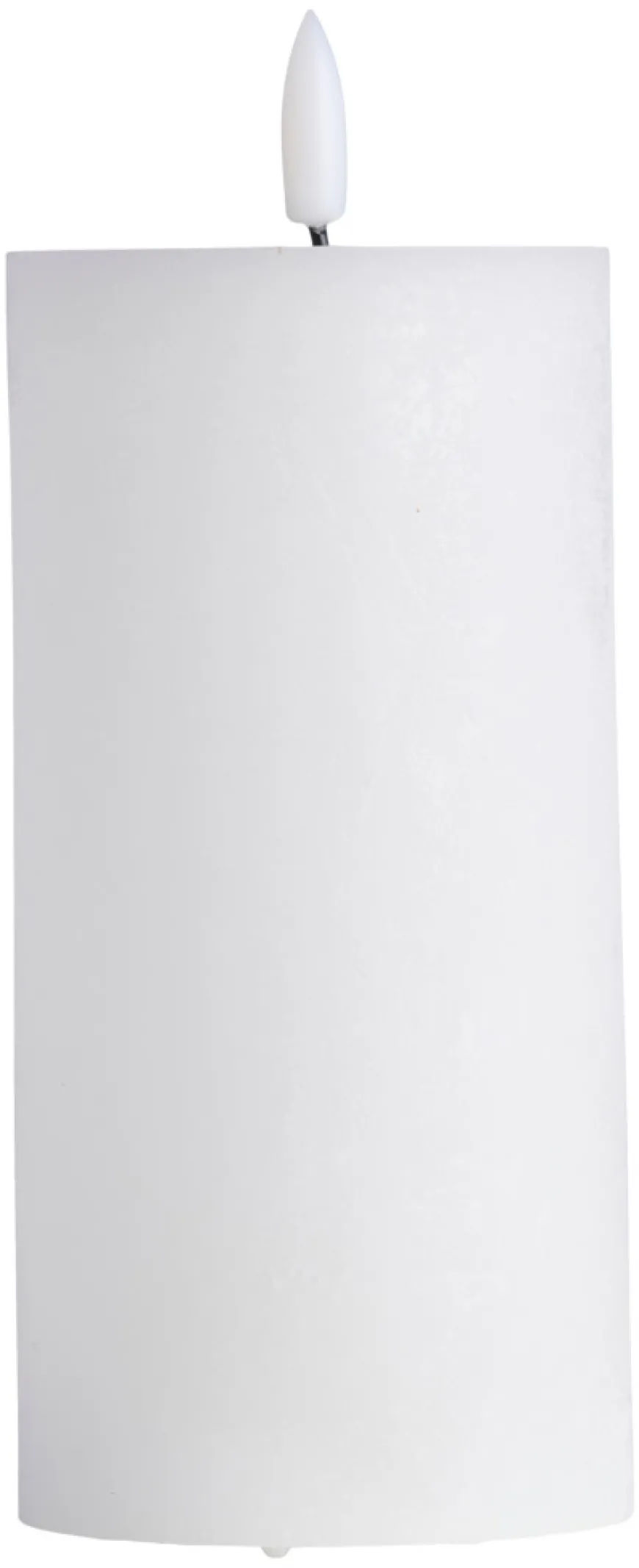 Kubbelys med 3D LED-flamme H15 cm