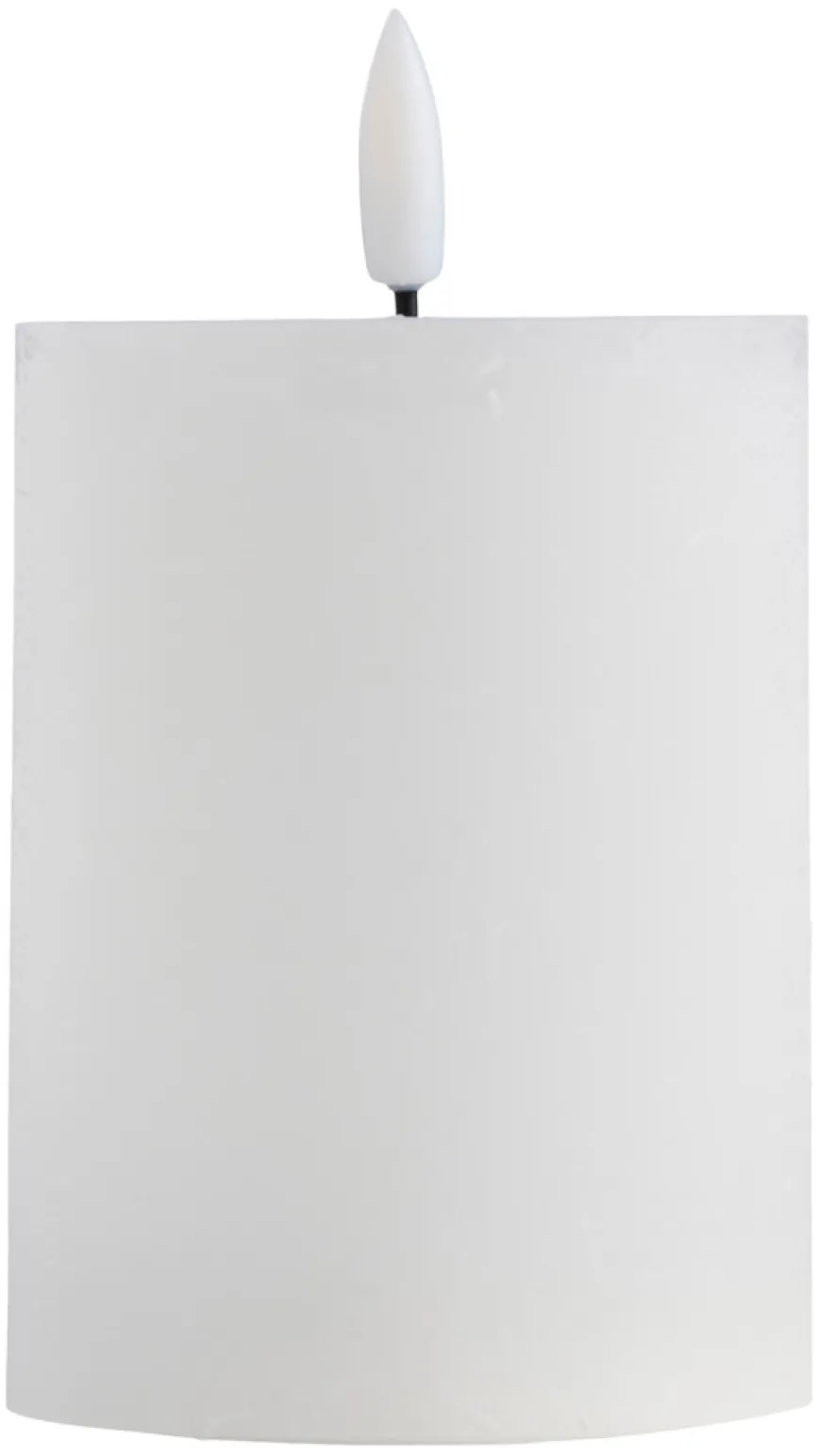 Kubbelys med 3D LED-flamme H10 cm