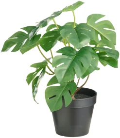 Kunstig monstera plante i potte H32 cm innendørs - Day