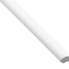 Kvartstafflist plast hvit – 10 x 10 x 3000 mm