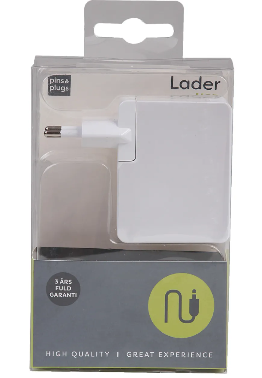 Lader med 4 USB porter