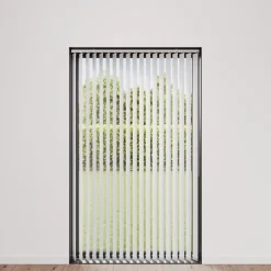 Lamellgardin hvit 100 x 250 cm