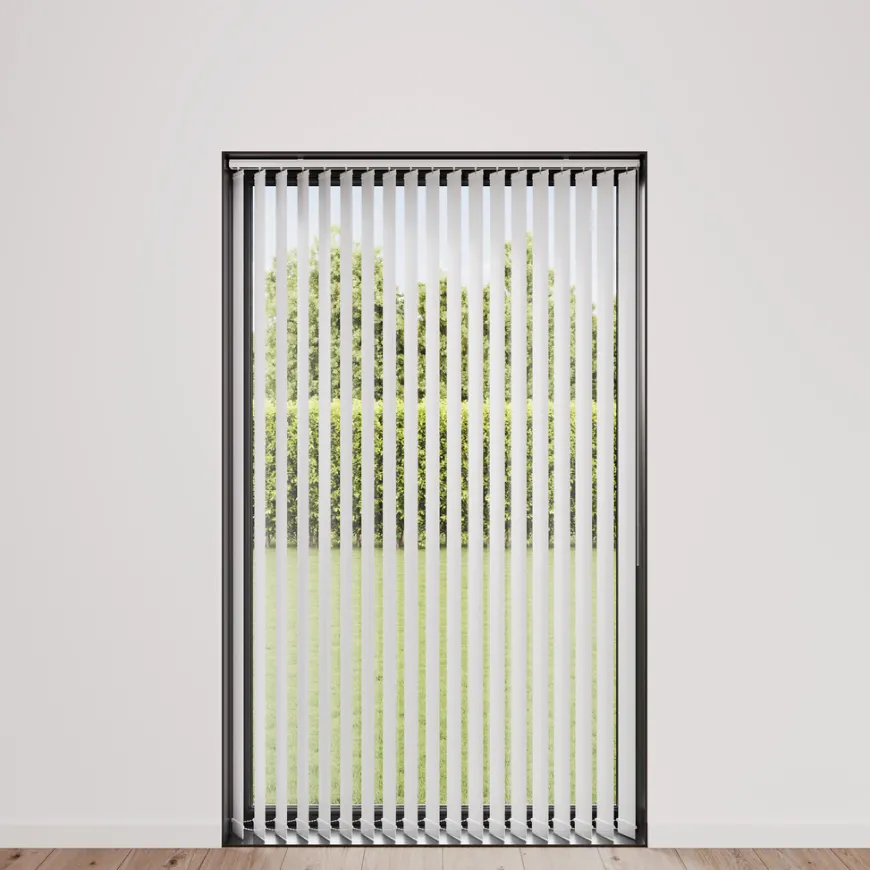 Lamellgardin hvit 100 x 250 cm