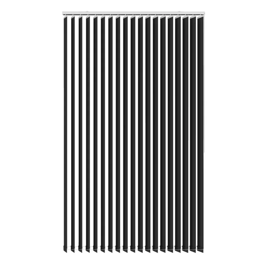 Lamellgardin svart 100 x 250 cm